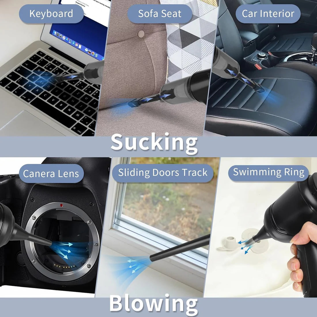 Pro Wireless Car Vacuum – Powerful, Quiet & Complete Multi‑Nozzle Cleaning Kit