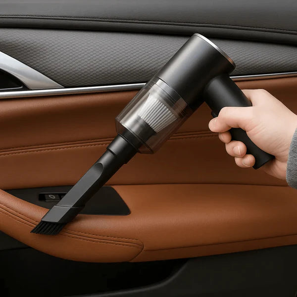 Pro Wireless Car Vacuum – Powerful, Quiet & Complete Multi‑Nozzle Cleaning Kit