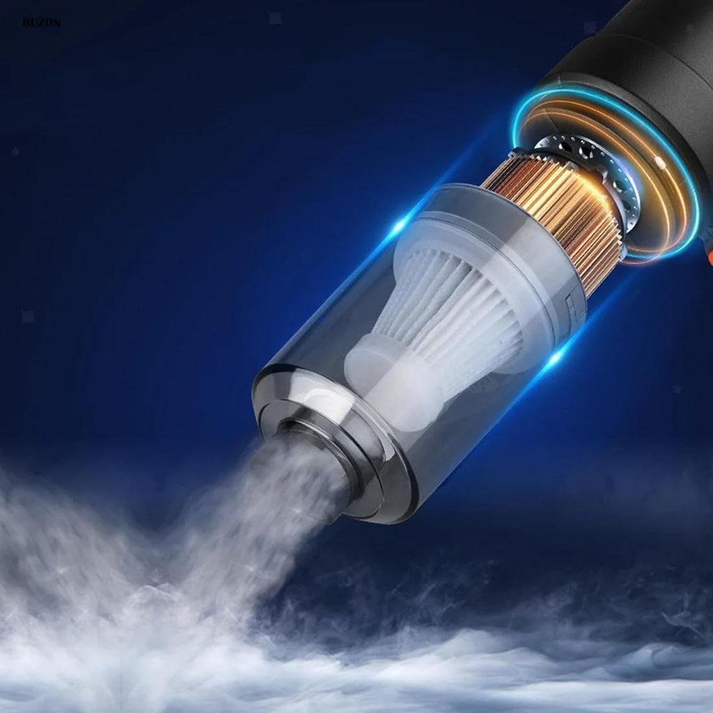 Pro Wireless Car Vacuum – Powerful, Quiet & Complete Multi‑Nozzle Cleaning Kit